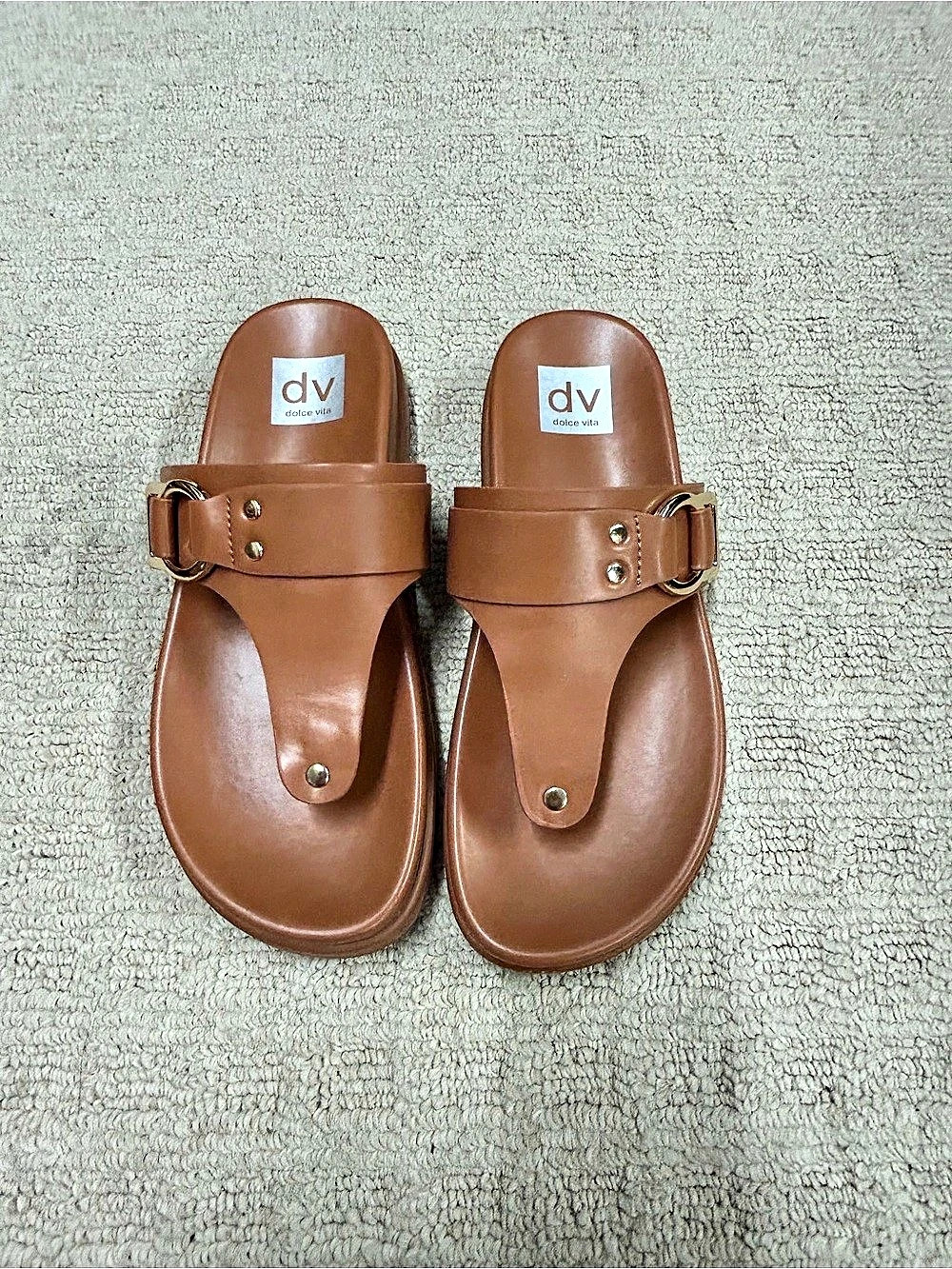 dv Women's Brown Buckle Sandals US 8 Like New